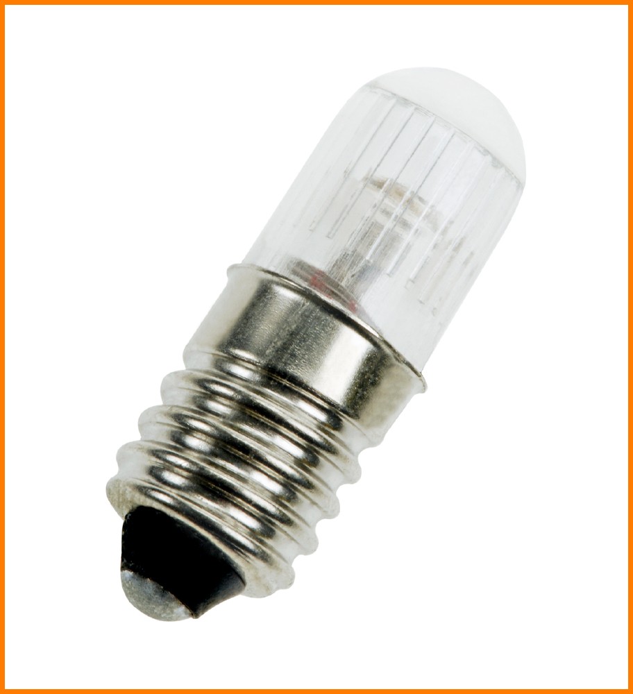 AMPOLLETA MINIATURA E10 220V T9x23 NEON PVC