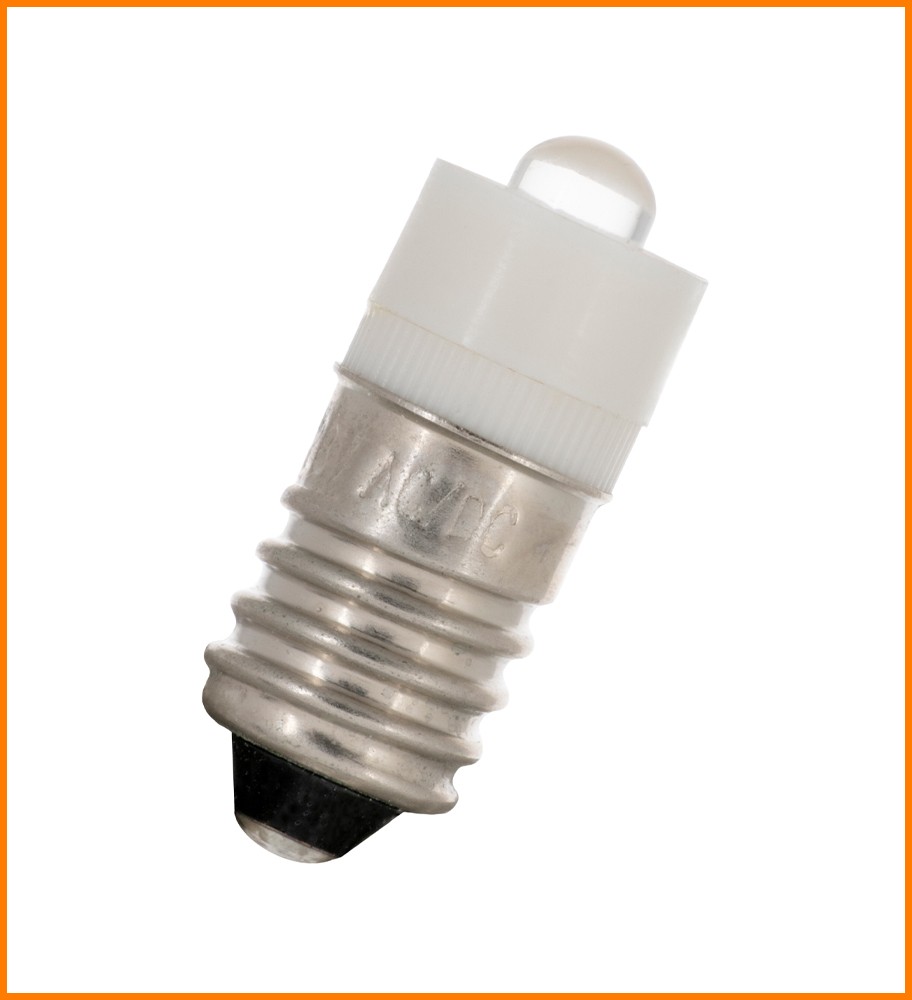 AMPOLLETA MINIATURA LED E10 235V BLANCO LE-24.01C.235.W