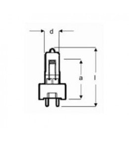 AMPOLLETA PABELLON AMSCO GY9.5 33V 235W MAM-12.82.49.001 GENERAL ELECTRIC