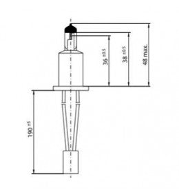 AMPOLLETA PABELLON HANAULUX 24V 50W BLUE-30 53010 BASE ESPECIAL DR. FISCHER