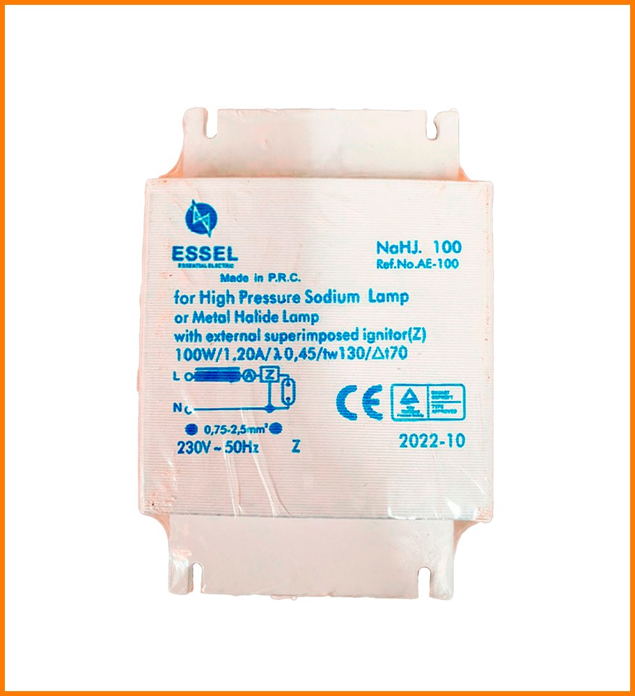 BALLAST MAGNETICO 100W SODIO-HALURO