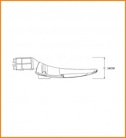 LUMINARIA PUBLICA ASTRAL 60W 3000K DS43 M-ALITE