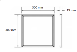FOCO LED 24W 6000K CUADRADO EMBUTIDO VARY
