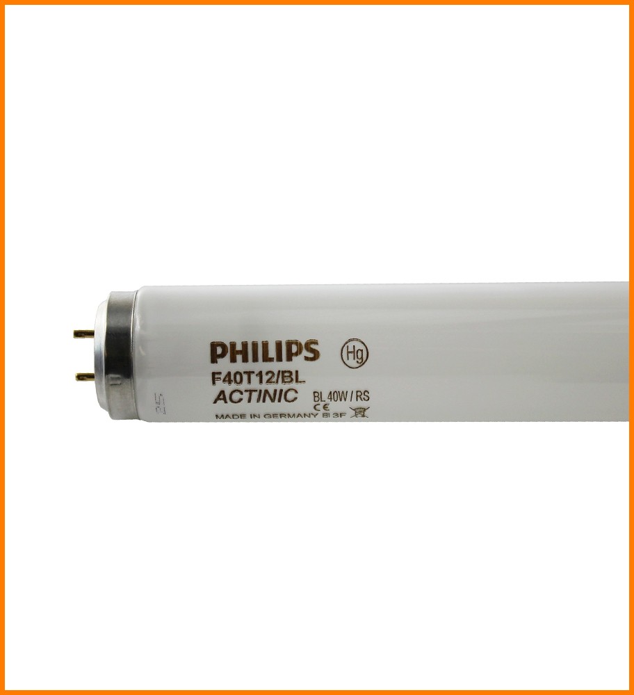 Tubo mata mosca e insectos 40W ultravioleta UV-A Philips.