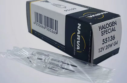 AMPOLLETA 55136 12V 20W G4 AXIAL NARVA MICROSCOPIO