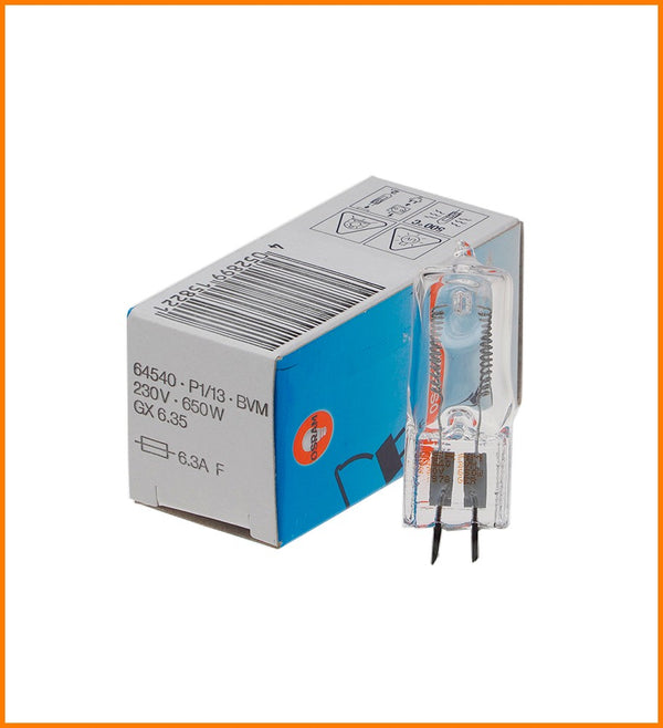 AMPOLLETA 64540 230V 650W GX6.35 OSRAM ESTUDIO-TV (PF-813)