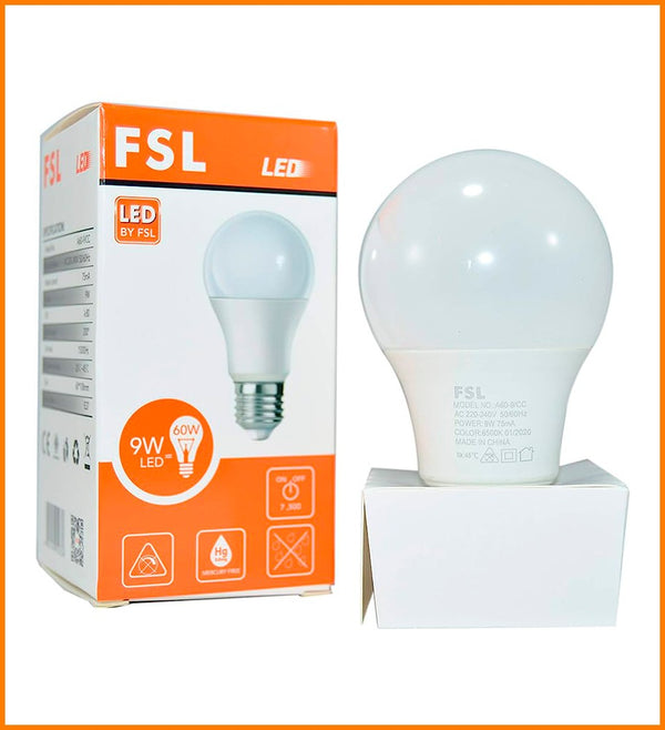 AMPOLLETA LED A60 9W 4000K E27 FSL