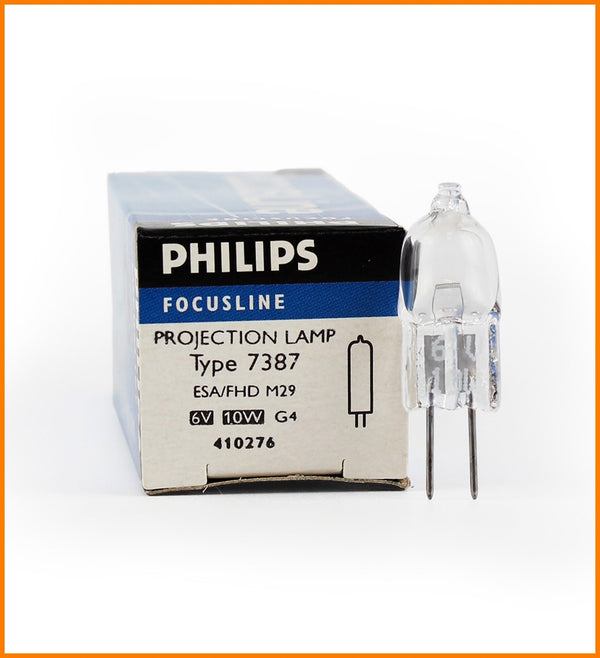 AMPOLLETA 7387 6V 10W G4 PHILIPS MICROSCOPIO (64225 OSRAM)