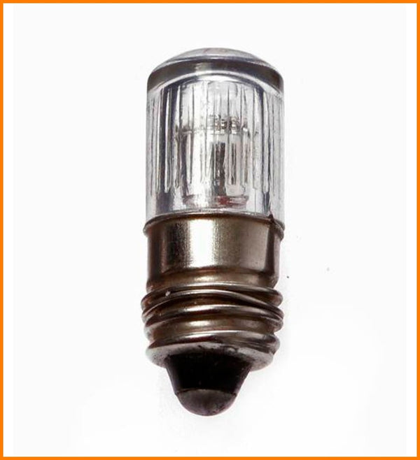 AMPOLLETA MINIATURA E10 110V T9x23 NEON PVC CLEAR