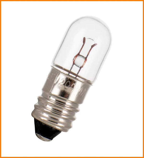 AMPOLLETA MINIATURA E10 2.5V 200mA 0.5W T10x28 E-28.002.200