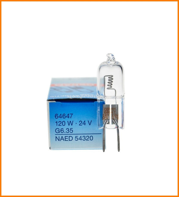 AMPOLLETA 64647 24V 120W G6.35 AXIAL OSRAM PABELLON