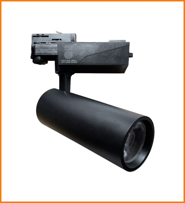 FOCO LED 40W 4000K RIEL 4 LINEAS EBRO NEGRO
