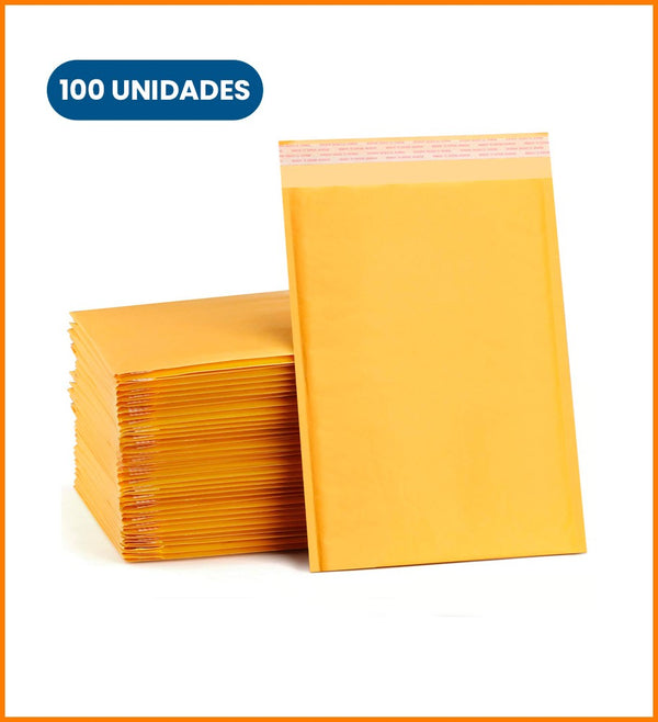 PACK 100 SOBRE CON BURBUJAS 13X18+4CM