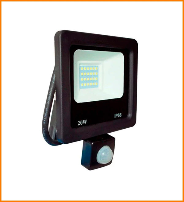 REFLECTOR 20W 6500K CON SENSOR DE MOVIMIENTO