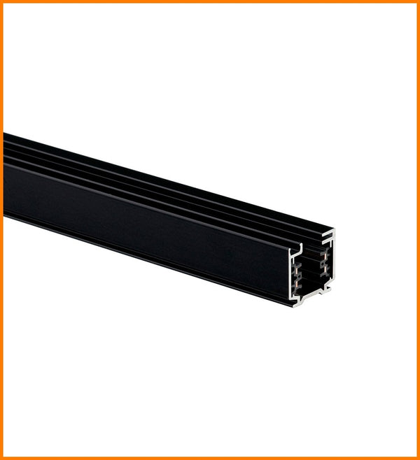 RIEL ELECTRIFICADO 2MT TRIFASICO NEGRO C/A C/T